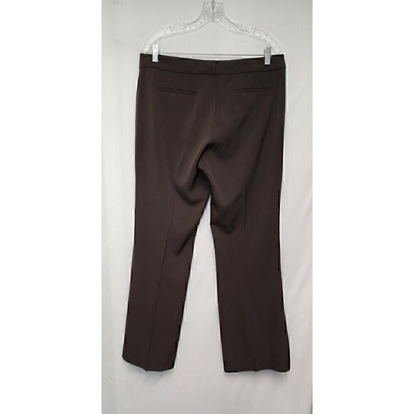 Tahari Wide Leg Business Dress Pants Size 12 Color Brown - Picture 3 of 6